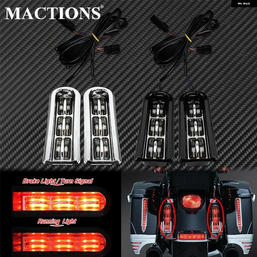 並行輸入品オートバイ バイク LEDインサート サドルバッグ フィラー サポート テールライト ランニングライト ハーレー ツーリング エレクトラ グライドの画像