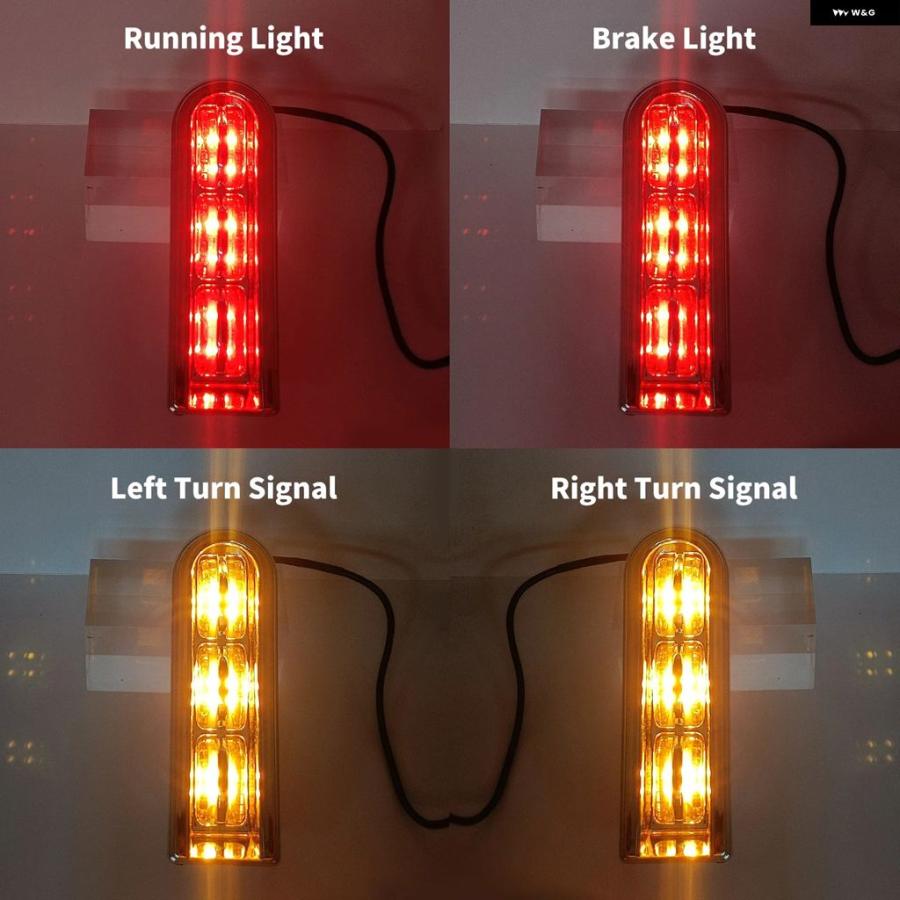 並行輸入品オートバイ バイク LEDインサート サドルバッグ フィラー サポート テールライト ランニングライト ハーレー ツーリング エレクトラ グライドの画像