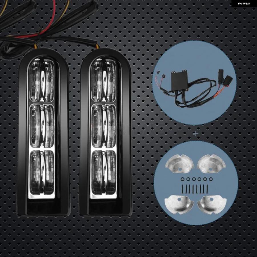 並行輸入品オートバイ バイク サドルバッグ LED フィラー インサート ランブレーキ テールライト ハーレー ツーリング FLTRU ロードグライド ウルトラ 2の画像