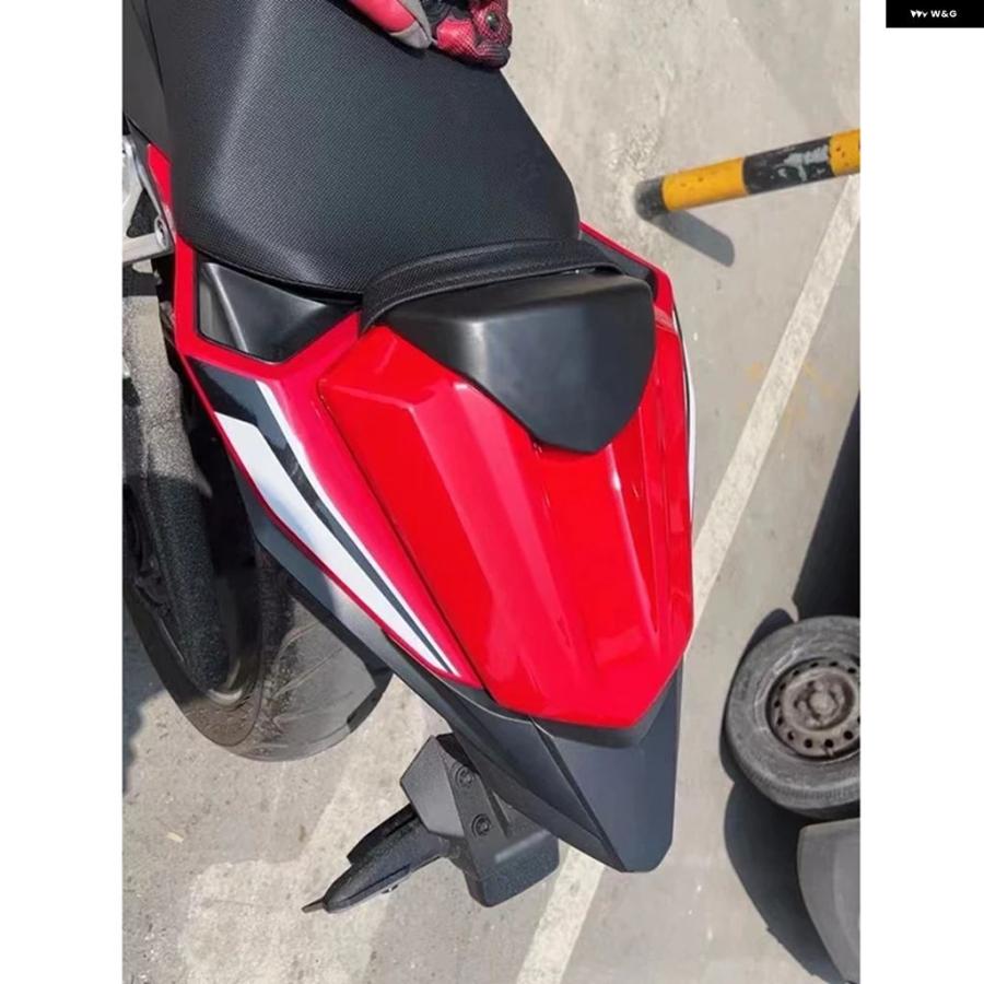 並行輸入品オートバイ バイク パッセンジャー リア フェアリング シートカウルカバー 2019-22 ホンダ CB500F CBR500R CBR F R レッド ブラック カーボン_8