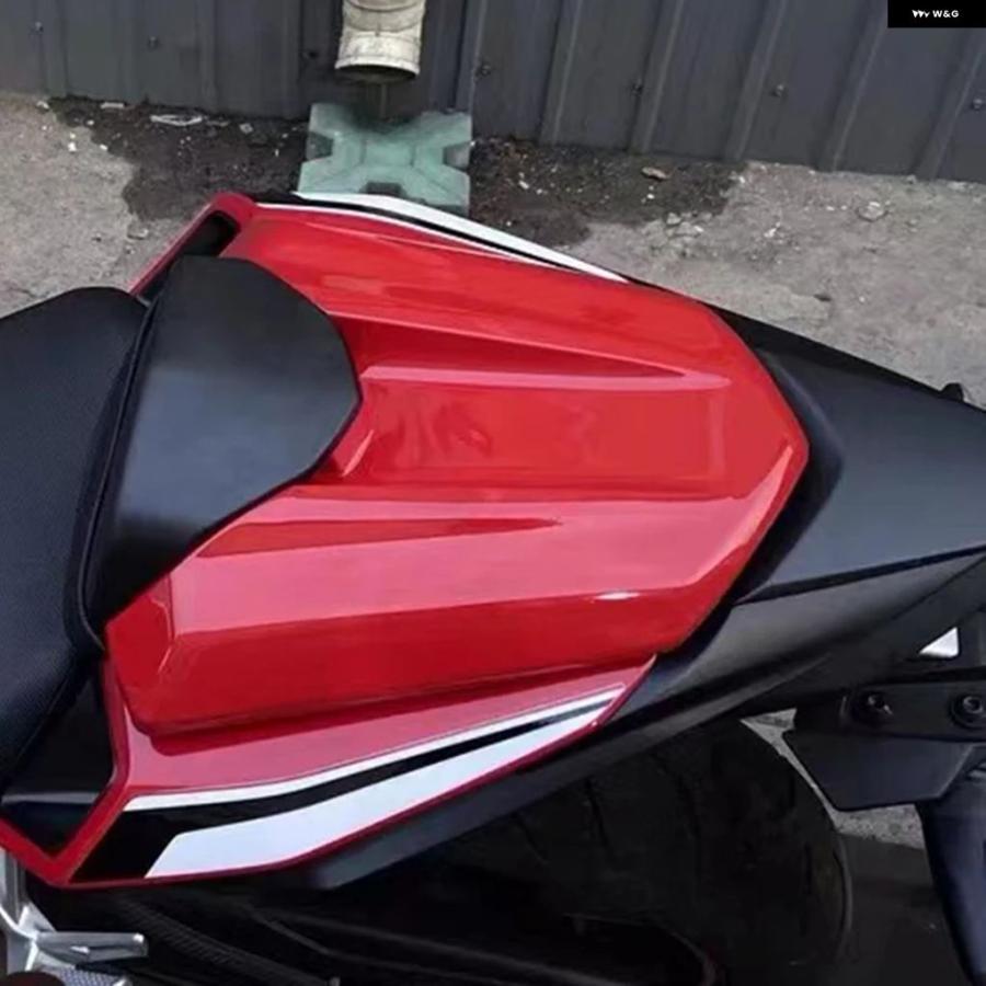並行輸入品オートバイ バイク パッセンジャー リア フェアリング シートカウルカバー 2019-22 ホンダ CB500F CBR500R CBR F R レッド ブラック カーボン_9