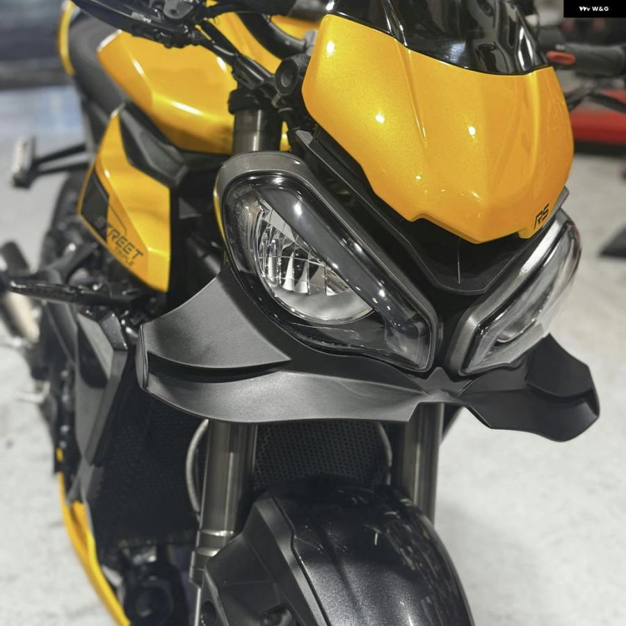 トライアンフ　ストリートトリプル　フロントスポイラー ウィングレット 並行輸入品トライアンフ ストリートトリプル 765R RS GP ウィング