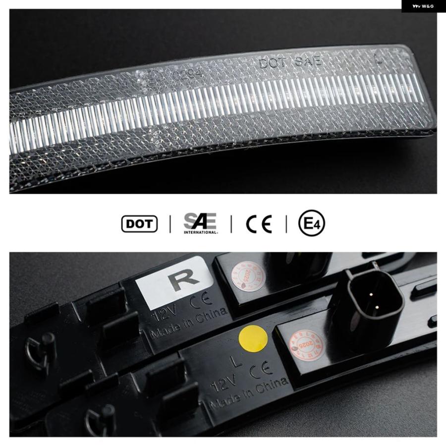 並行輸入品4個 2024 2025+ フォード マスタング S650 フェンダー サイド マーカーライト ウィンカーライト アクセサリーキット 米国モデル専用の画像