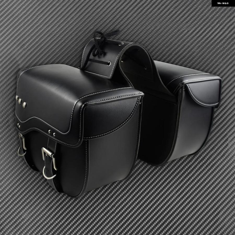 並行輸入品オートバイ バイク ツールサイドバッグ 30L サドルバッグ 収納 バッグ 合成皮革 防水 ハーレー スポーツスター XL ダイナ バルカン_2
