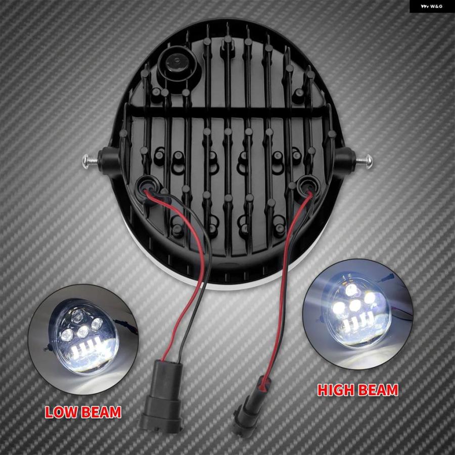 並行輸入品オートバイ バイク アクセサリー LED ヘッドライト プロテクター ヘッドランプ ローハイビーム ヘッドライト ハーレー Vロッド マッスルロッの画像