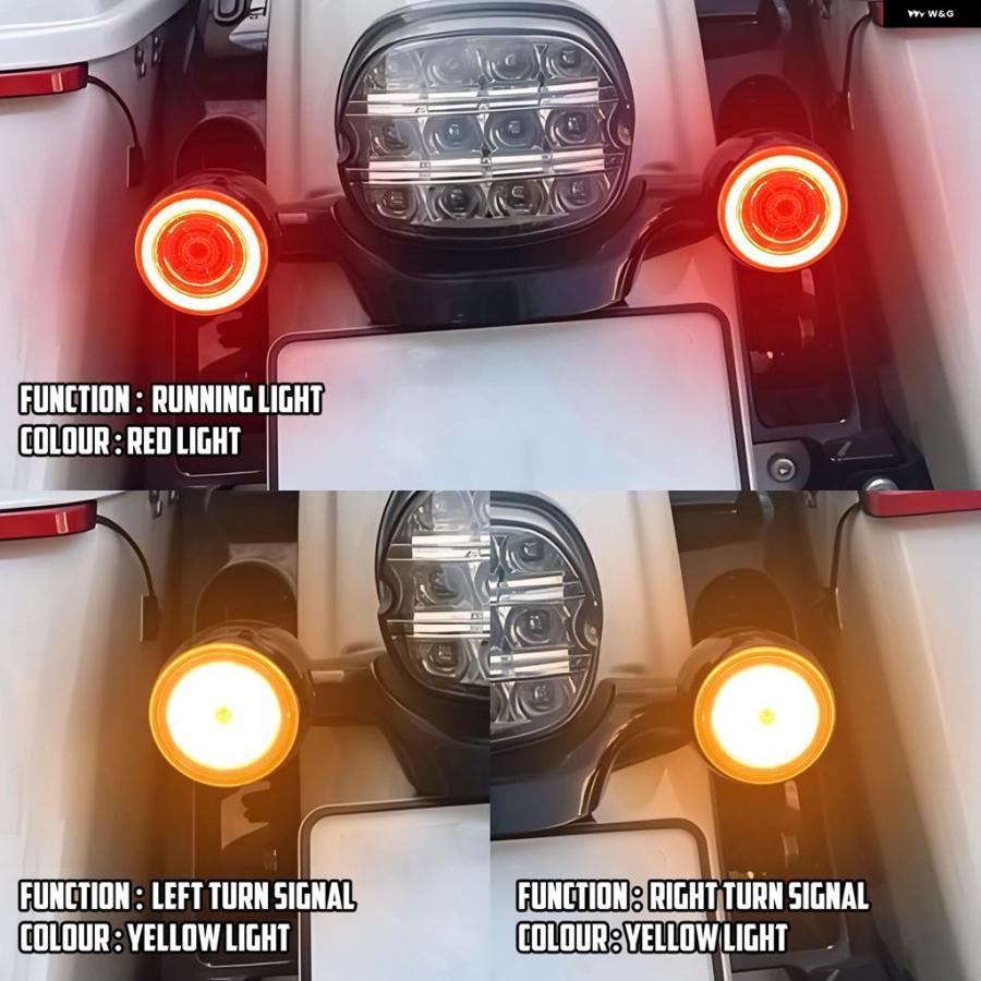 並行輸入品オートバイ バイク フロントLEDウィンカー ブレット