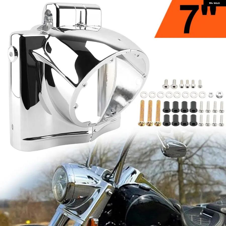 ハーレー　ショベル　系　ヘッドライトカバー　ナセルカバー 並行輸入品7インチ ラウンド ヘッドライト ナセルカバー ハーレー