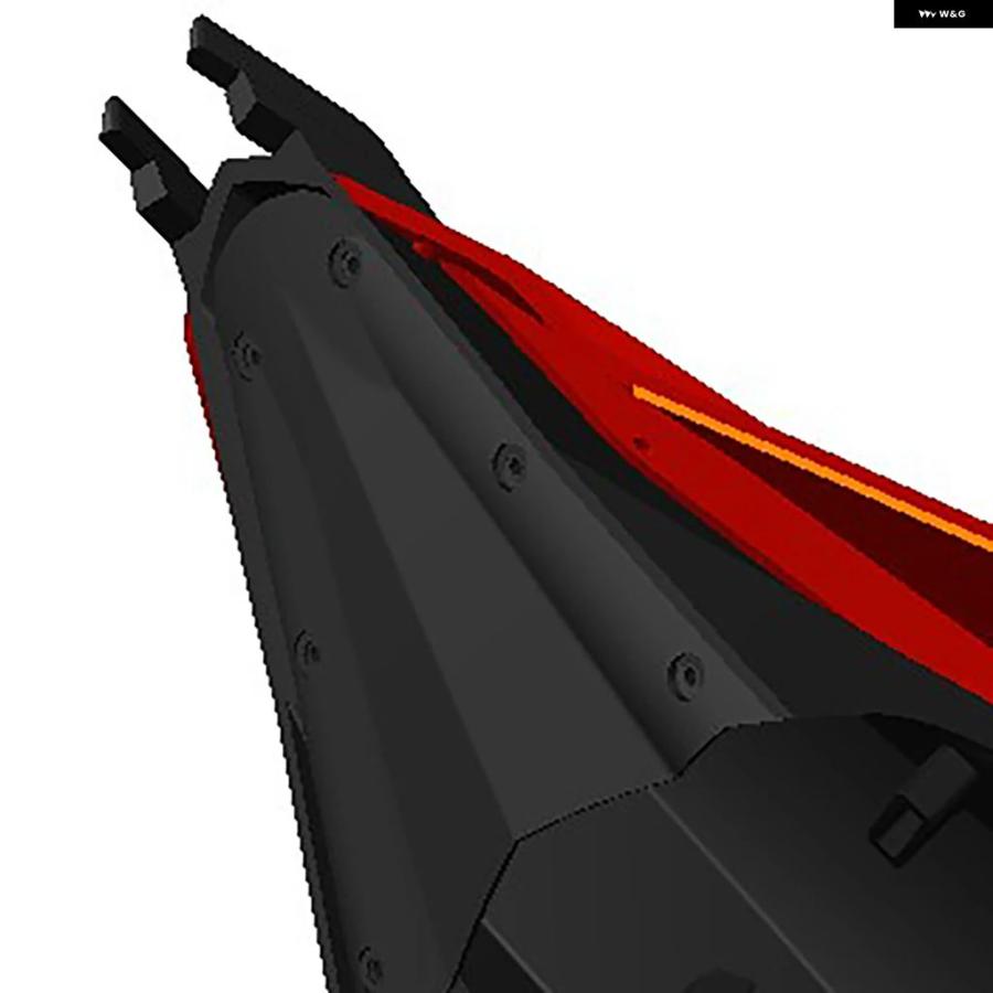 並行輸入品リアパッセンジャーテールセクション フェアリング カウル ドラゴンロアウィング スタイル ホンダ CBR650R CB650R 2019-2023_7