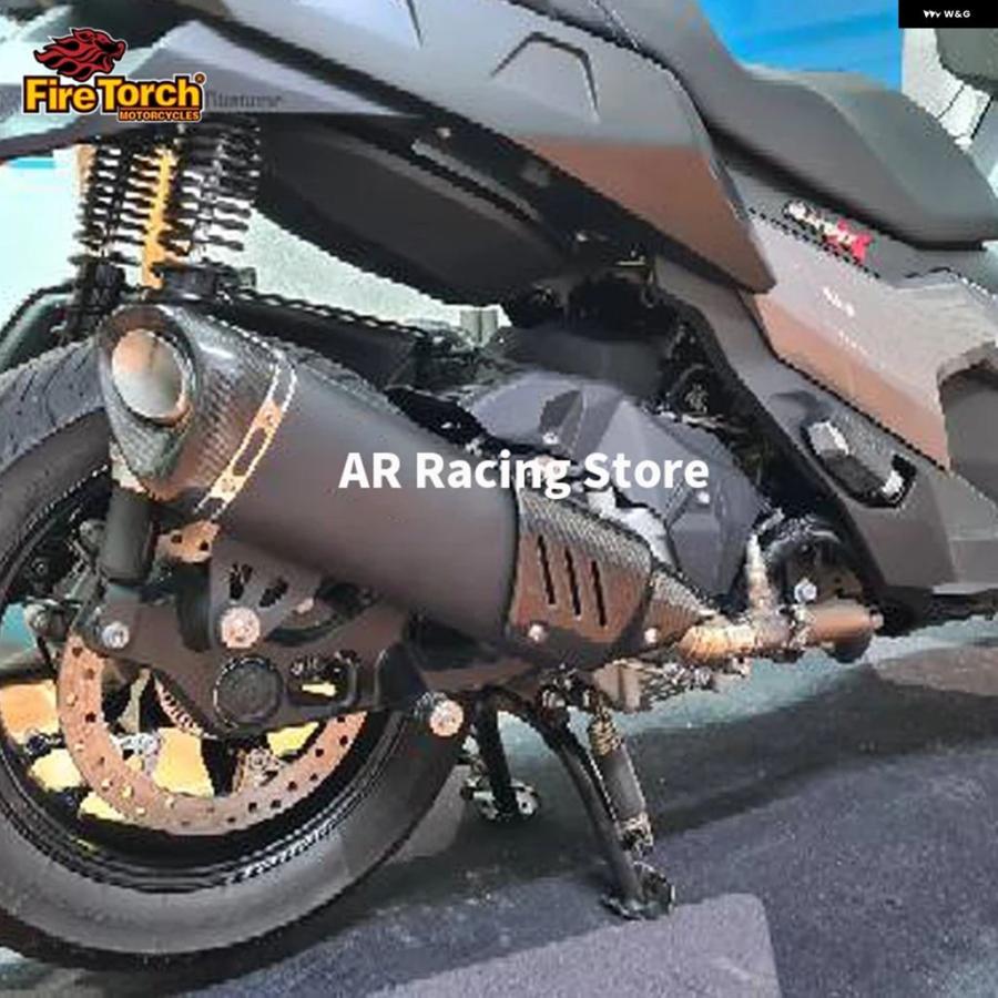 並行輸入品スリップオン BMW C400 C400X C400GT 2018-2020 フル システム オートバイ バイク 排気エスケープ モト ミドルリンク パイプの画像