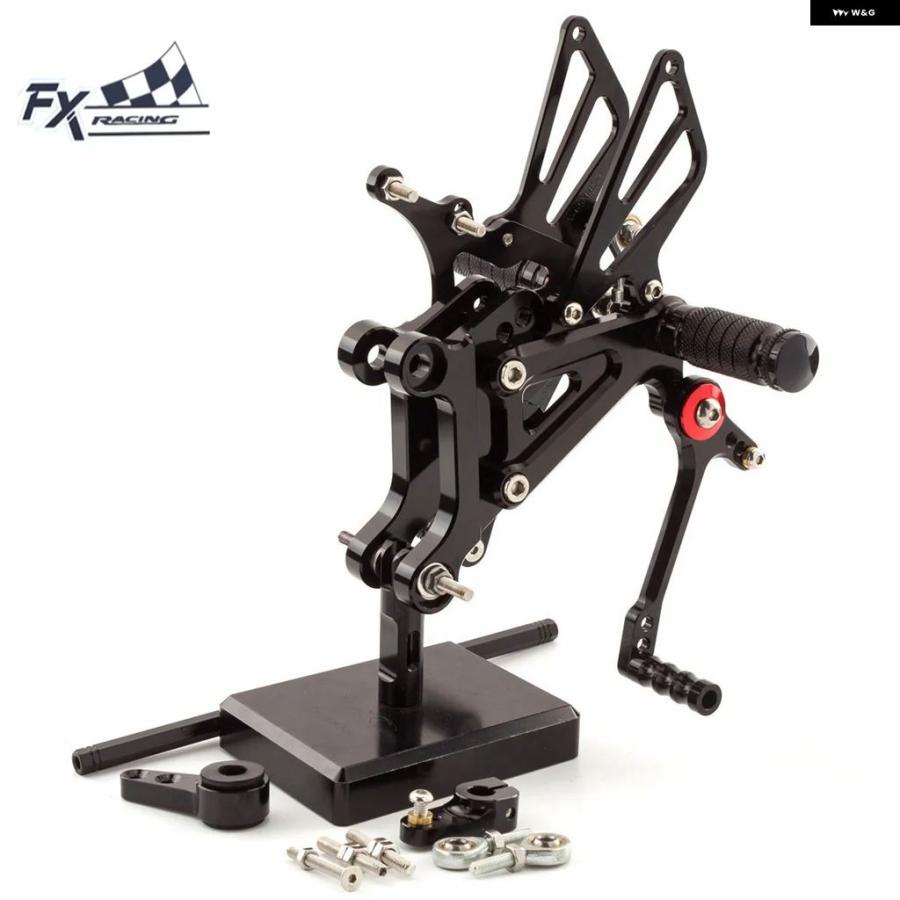 並行輸入品CNC オートバイ バイク フットペグ リアセット フットレスト フットペダル リアセット アプリリア RS125 2T RS 125 1996-2004-10_4