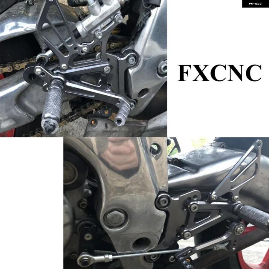 並行輸入品CNC オートバイ バイク フットペグ リアセット フットレスト フットペダル リアセット アプリリア RS125 2T RS 125 1996-2004-10_5