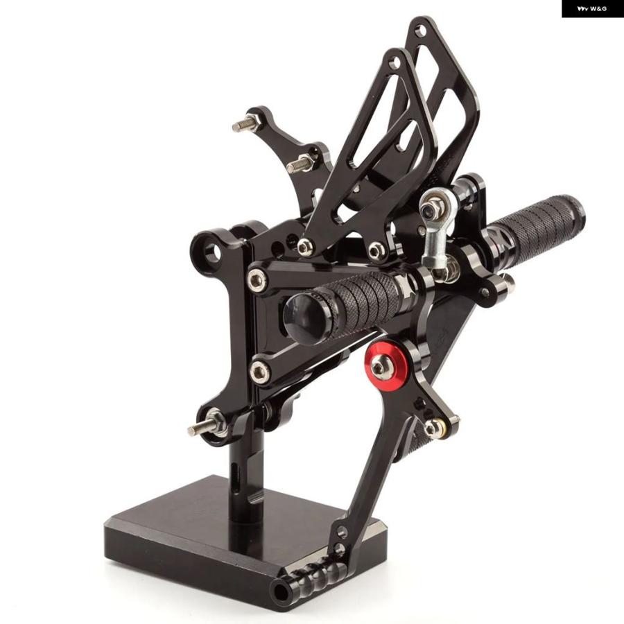 並行輸入品CNC オートバイ バイク フットペグ リアセット フットレスト フットペダル リアセット アプリリア RS125 2T RS 125 1996-2004-10_6