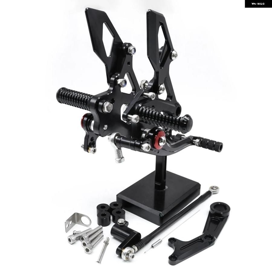 並行輸入品2023 2024 ヤマハ 5 YZF-R15 YZFR15 V3 V4 2018-22 CNC リアセット フットペグ フットレスト リアセット フットペグ ペダル_5