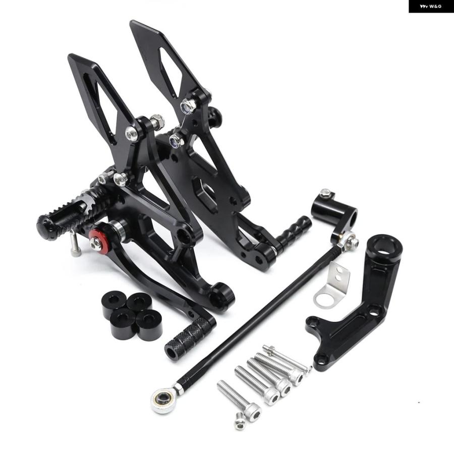 並行輸入品2023 2024 ヤマハ 5 YZF-R15 YZFR15 V3 V4 2018-22 CNC リアセット フットペグ フットレスト リアセット フットペグ ペダル_7