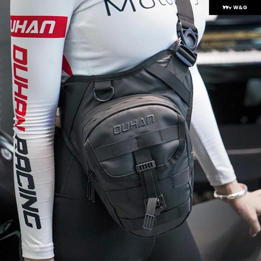 並行輸入品DUHAN 多機能 オートバイ バイク ドロップレッグバッグ アウトドアウエストバッグ ヒップバム オートバイ バイク バッグ オートバイ バイクの画像