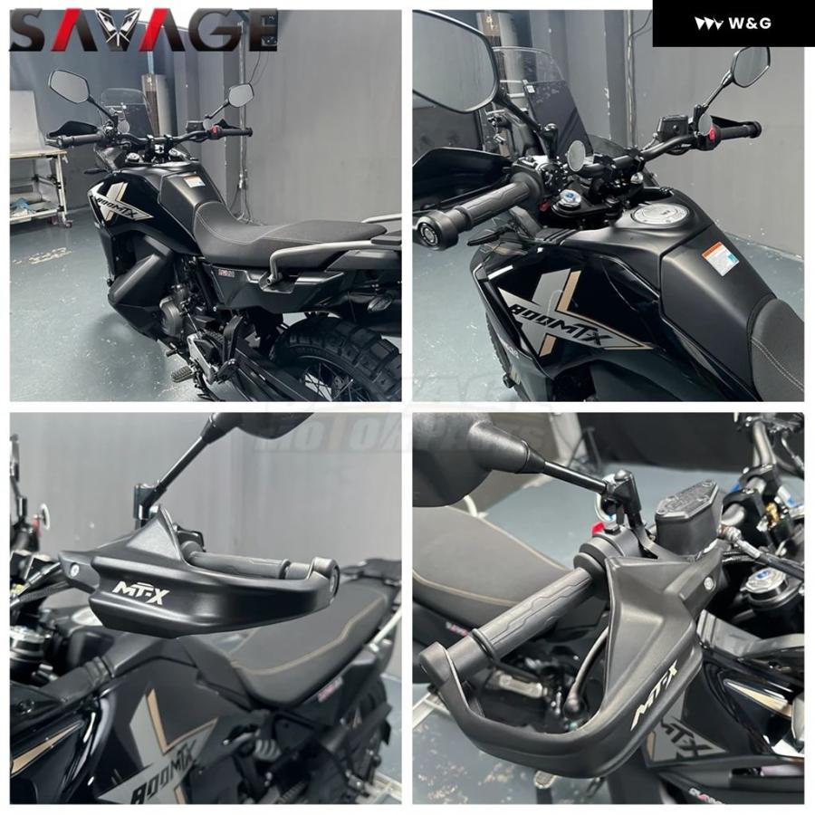 並行輸入品800MT 2025 ハンドルバー ハンドガード バーエンド スライダー CFMOTO 800 EXPLORE 800MT-X 2024 ハンドガード シールド レバー プロテクターの画像