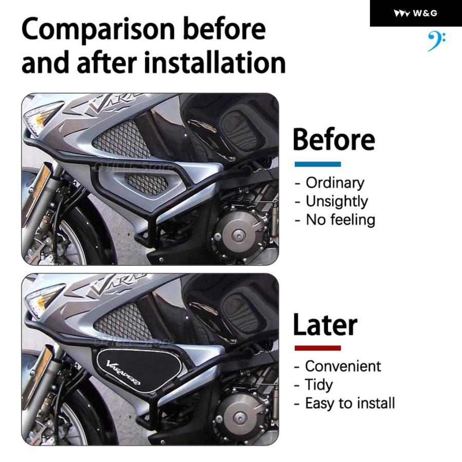 並行輸入品オートバイ バイク 工具配置トラベル フレーム クラッシュ バー バッグ ホンダ XL 1000 VARADERO XL1000 2007-2013 2008 2009 2010 2012の画像