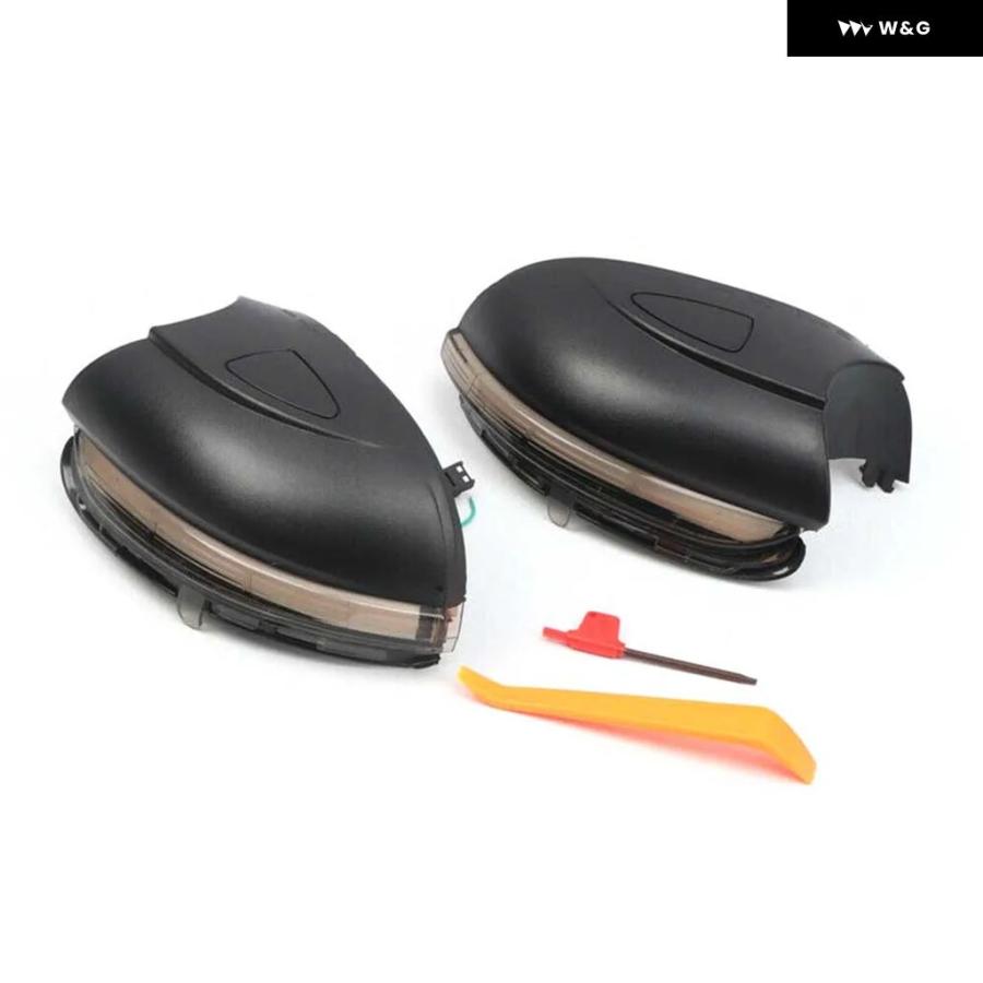 並行輸入品2個 車用バックミラー サイドミラー シーケンシャルダイナミック LED ウィンカーライト VW GOLF VI 6 TDI 5K1 MK6 2009-13の画像