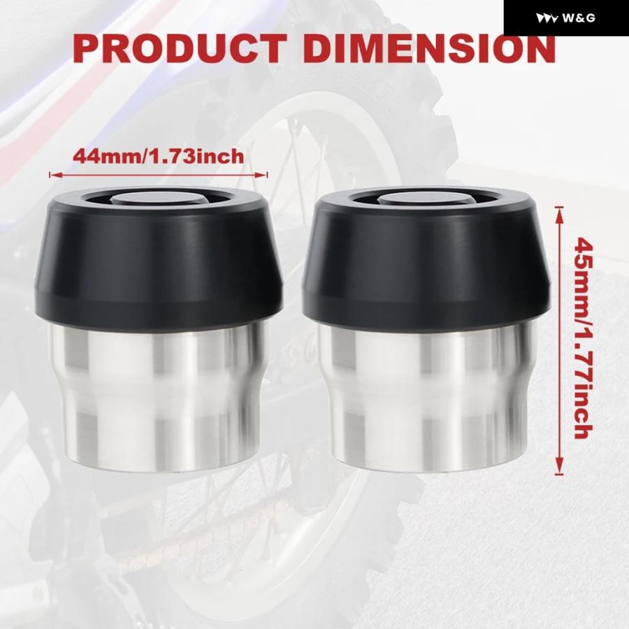 並行輸入品カワサキ Z125 PRO BR125 Z250 Z250 SL Z300 ER300 Z400 ER400 Z500 Z-E1 KX80 フロントアクスル クラッシュ スライダー リアホイール スインの画像