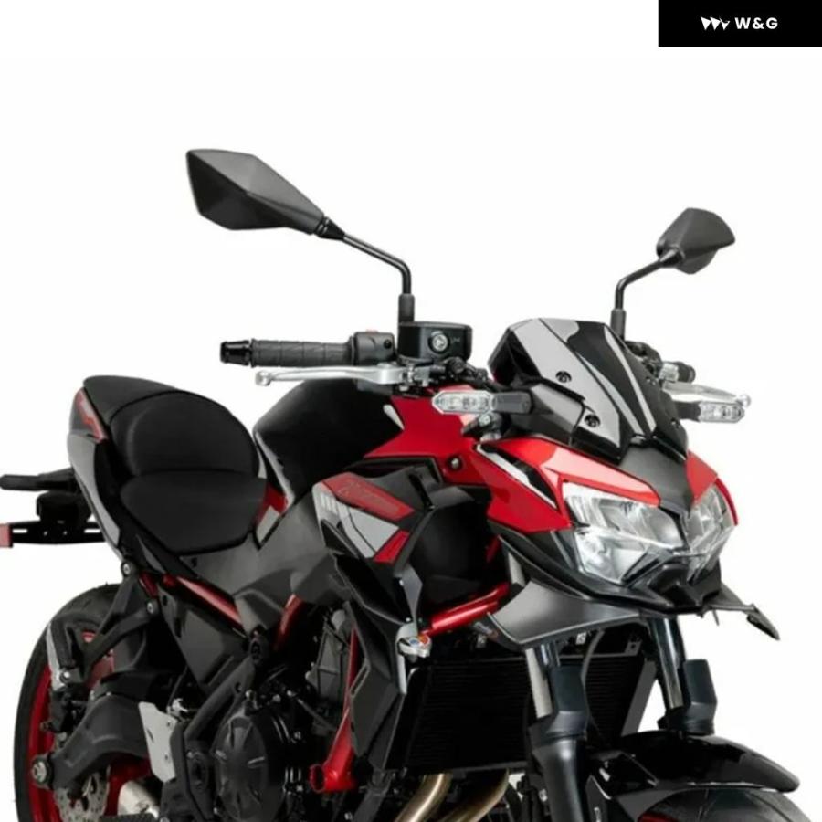 並行輸入品カワサキ Z 650 Z650 2021-2024 オートバイ バイク フロントスポイラー ウィングレット エアロダイナミックウィングスポイラー フロント フェの画像