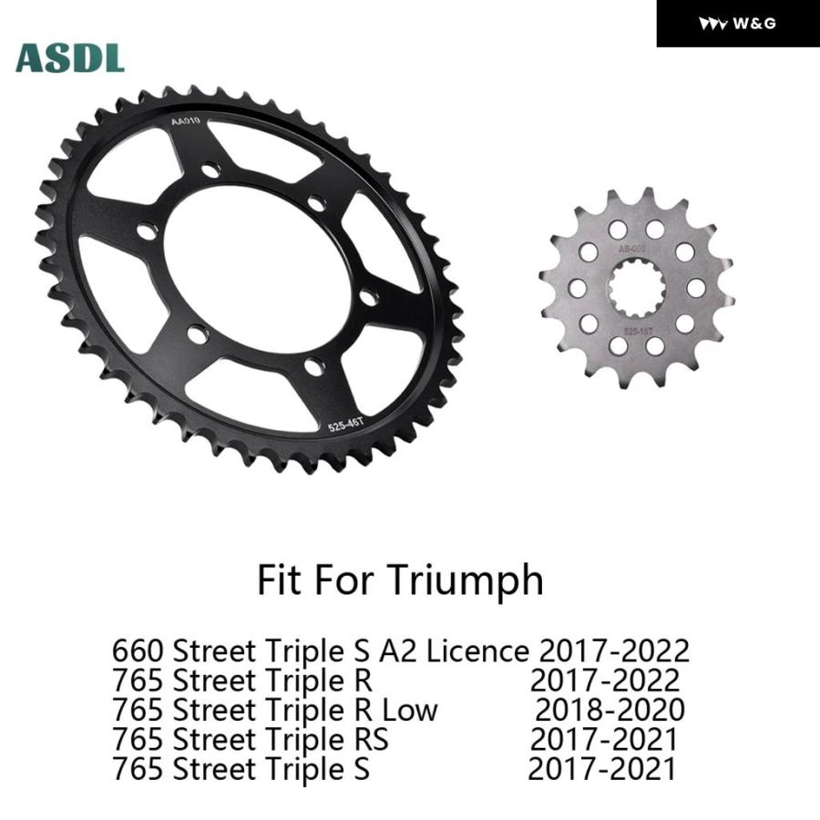 並行輸入品525 46T 16T オートバイ バイク フロントリア スプロケット