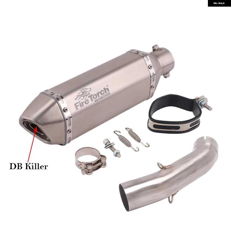 並行輸入品スリップオン KTM DUKE 125 200 250 390 アドベンチャー KTM125 2020 - 2023 ADV オートバイ バイク 排気エスケープ ミッドリンク パイプ マ