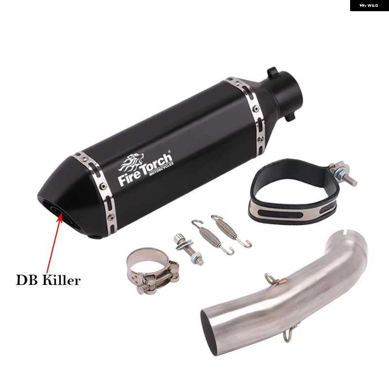 並行輸入品スリップオン KTM DUKE 125 200 250 390 アドベンチャー KTM125 2020 - 2023 ADV オートバイ バイク 排気エスケープ ミッドリンク パイプ マ
