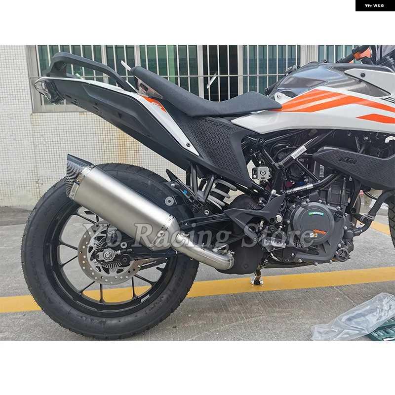 並行輸入品スリップオン KTM DUKE 125 200 250 390 アドベンチャー KTM125 2020 - 2023 ADV オートバイ バイク 排気エスケープ ミッドリンク パイプ マ