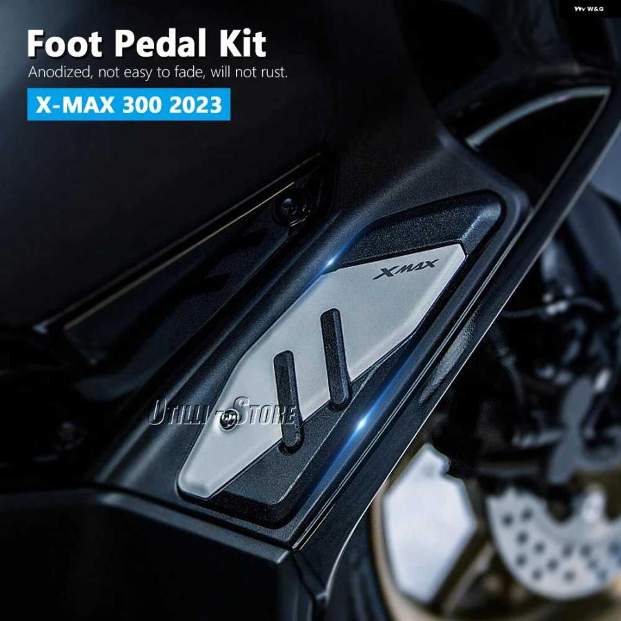 並行輸入品オートバイ バイク フットレスト フット パッド ペダルプレート ペダル ヤマハ XMAX 125 250 300 400 X-MAX125 X-MAX250 2017-2025 X-MAX 400_8