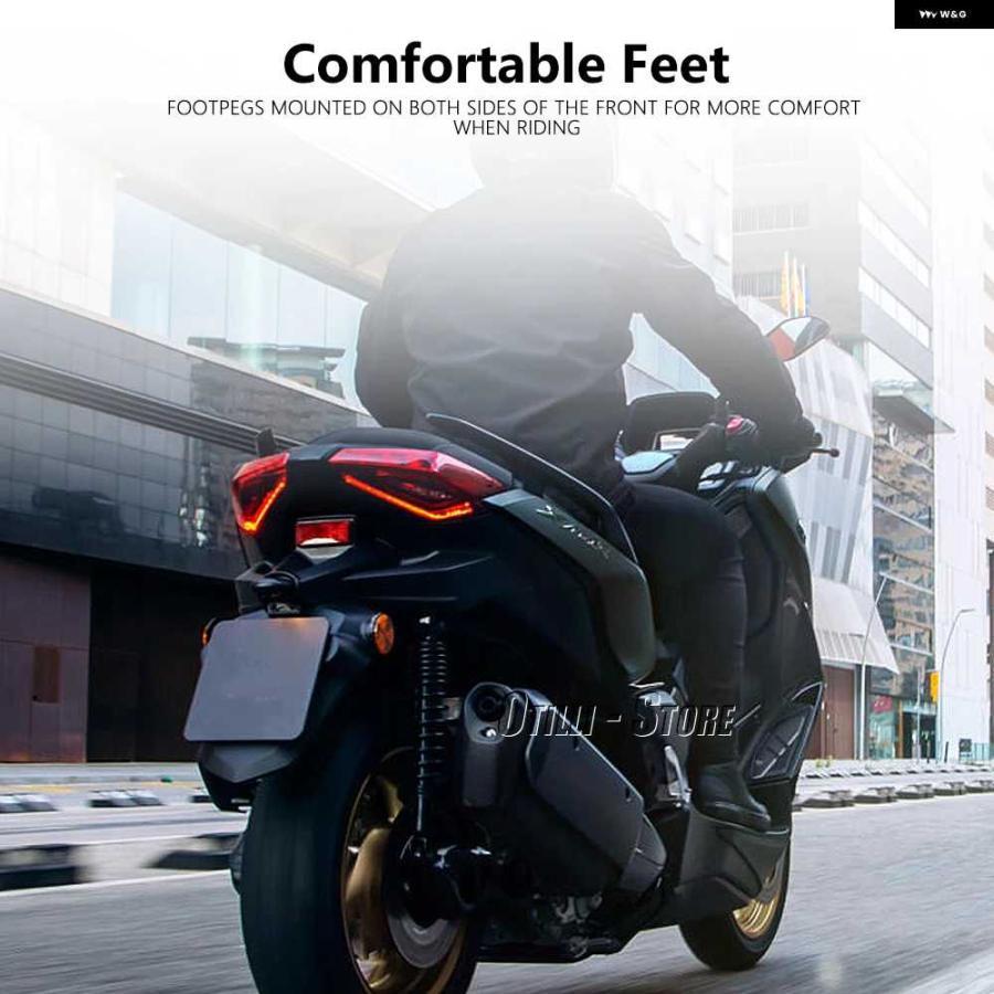 並行輸入品オートバイ バイク フットレスト フット パッド ペダルプレート ペダル ヤマハ XMAX 125 250 300 400 X-MAX125 X-MAX250 2017-2025 X-MAX 400_11