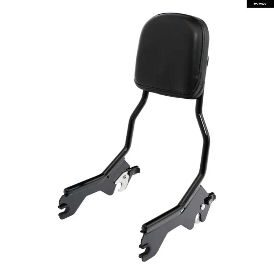 並行輸入品シーシーバー アップライト バックレスト パッド 付き ハーレー ローライダー スポーツグライド FXLR FXLRS FLSB 2018-24_5