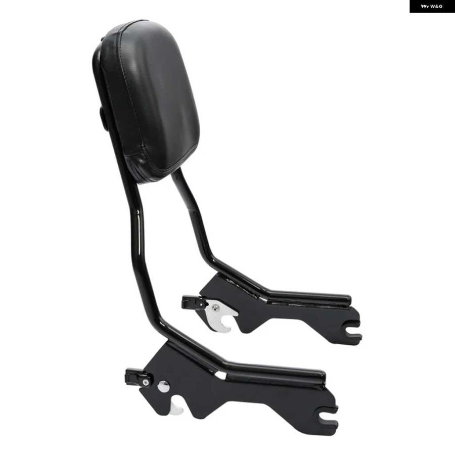 並行輸入品シーシーバー アップライト バックレスト パッド 付き ハーレー ローライダー スポーツグライド FXLR FXLRS FLSB 2018-24_6