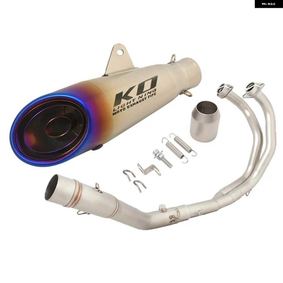 並行輸入品アドベンチャー ヤマハ R25 2014-2025 R3 2015-2025 MT03 MT25 2016-2025 完全排気 システム ヘッダーリンク パイプ 51MM マフラー_3
