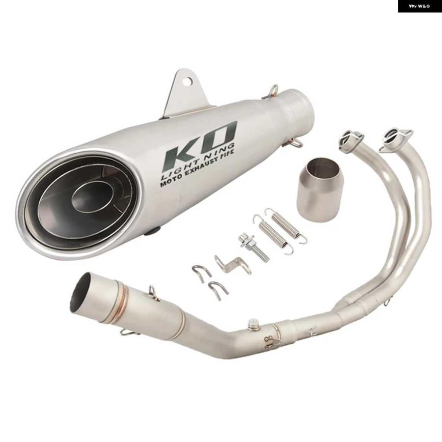 並行輸入品アドベンチャー ヤマハ R25 2014-2025 R3 2015-2025 MT03 MT25 2016-2025 完全排気 システム ヘッダーリンク パイプ 51MM マフラー_7