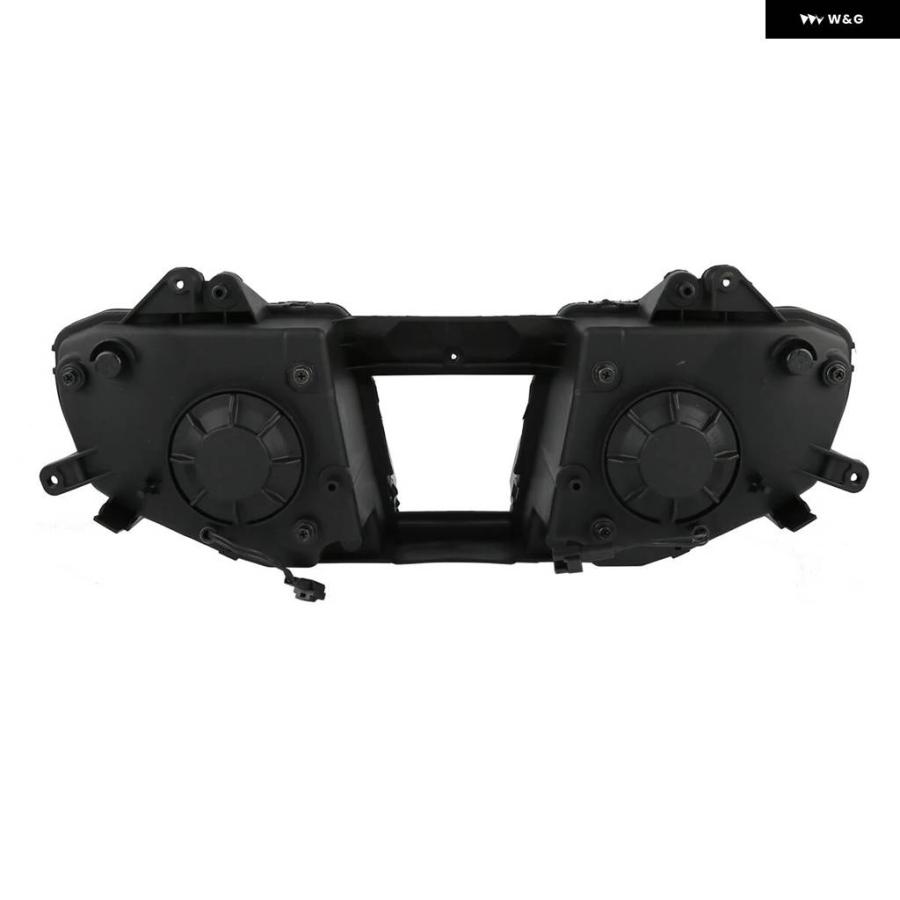 並行輸入品ブラックフロント ヘッドライト アセンブリ ヤマハ YZFR6 2008-2014 - 16 オートバイ アクセサリー_1