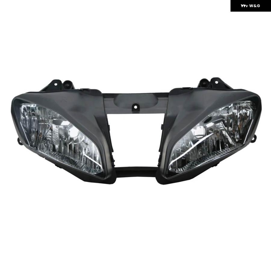 並行輸入品ブラックフロント ヘッドライト アセンブリ ヤマハ YZFR6 2008-2014 - 16 オートバイ アクセサリー_2
