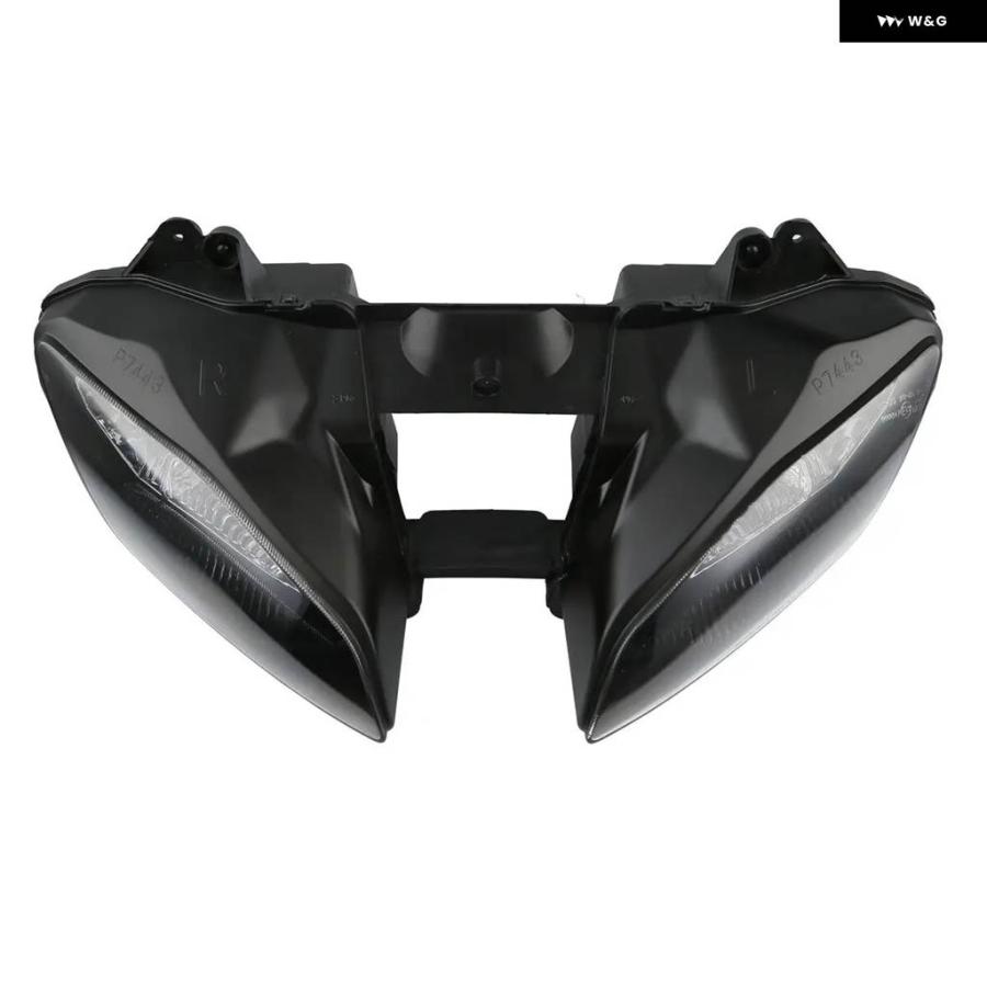 並行輸入品ブラックフロント ヘッドライト アセンブリ ヤマハ YZFR6 2008-2014 - 16 オートバイ アクセサリー_3