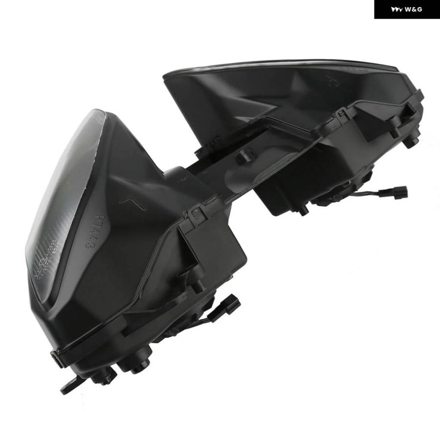 並行輸入品ブラックフロント ヘッドライト アセンブリ ヤマハ YZFR6 2008-2014 - 16 オートバイ アクセサリー_5