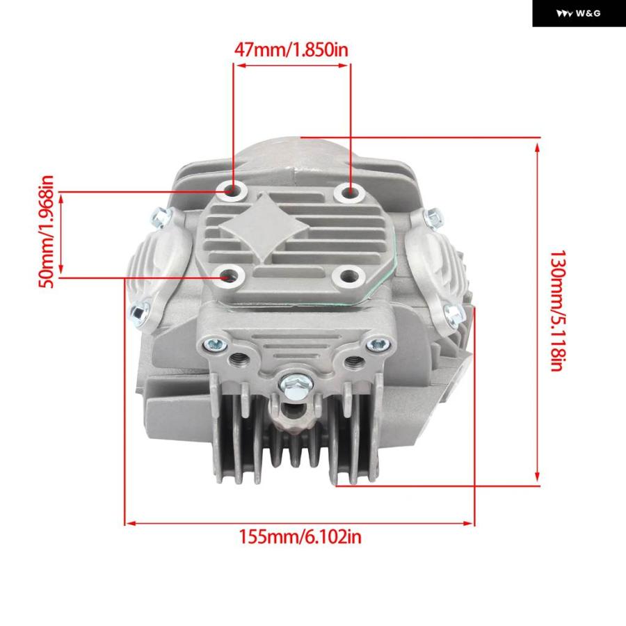 並行輸入品YX140 140CC オートバイ シリンダー ヘッド アセンブリ