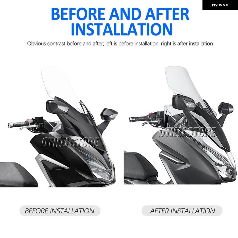並行輸入品ホンダ FORZA 250 300 FORZA 350 125 FORZA350 FORZA125 2019-2024 バイク ハンドガード ウインドスクリーン プロテクター シールド
