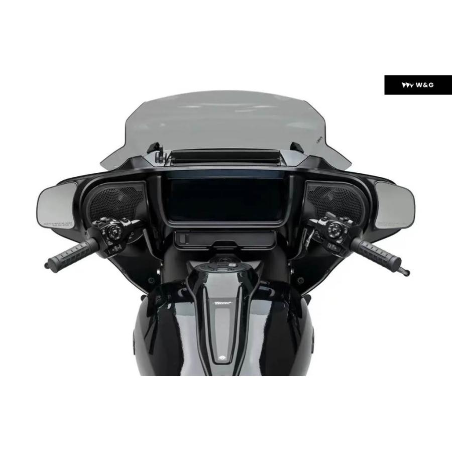 並行輸入品ハーレー ストリートグライド FLHX FLHXSE CVO 2023 202412インチ クイックリリース ウェーブ ウィンドスクリーン ウィンドデフレクターティ_6