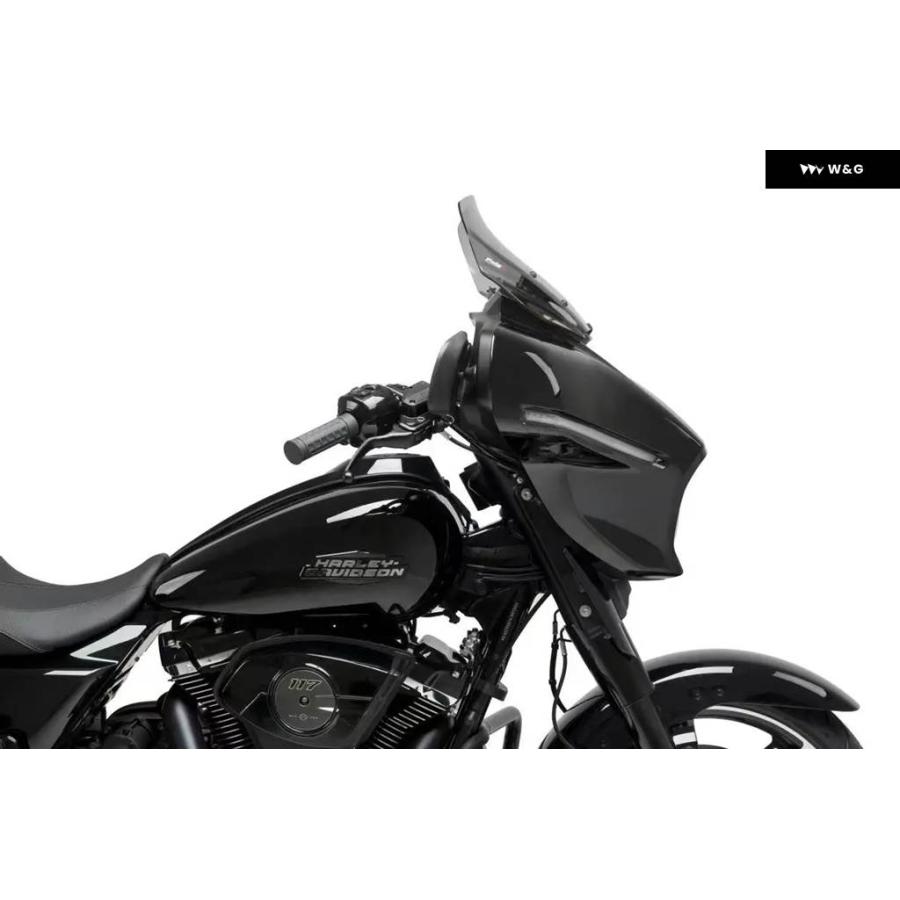 並行輸入品ハーレー ストリートグライド FLHX FLHXSE CVO 2023 202412インチ クイックリリース ウェーブ ウィンドスクリーン ウィンドデフレクターティ_7