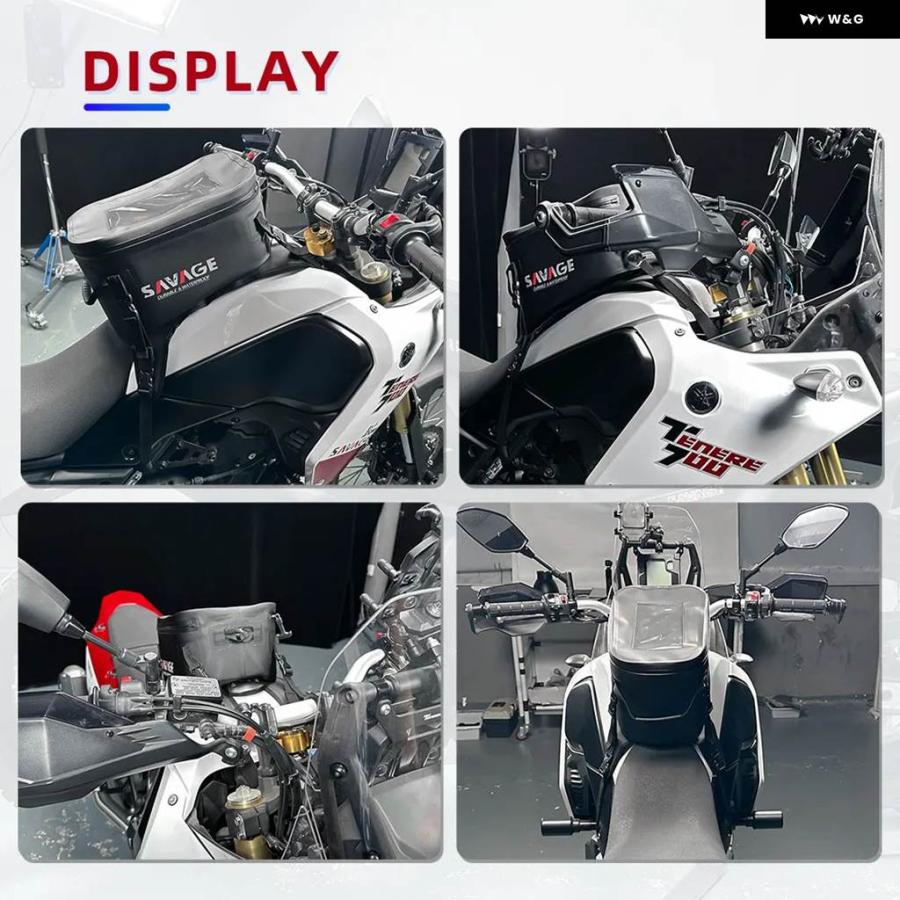 並行輸入品TRACER TENERE 燃料 タンクバッグ ヤマハ MT09 TRACER 900 9 /GT FZ09 FJ09 FAZER FZ MT XTZ 07 09 10 オートバイ キャリア 収納 バッグ_4