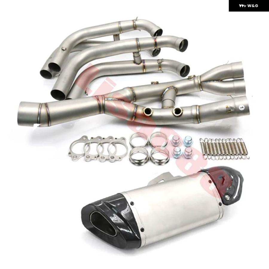  S1000RR　ステンレス マフラー 並行輸入品REAL PICTURE フロント パイプ モトクロス 排気 システム