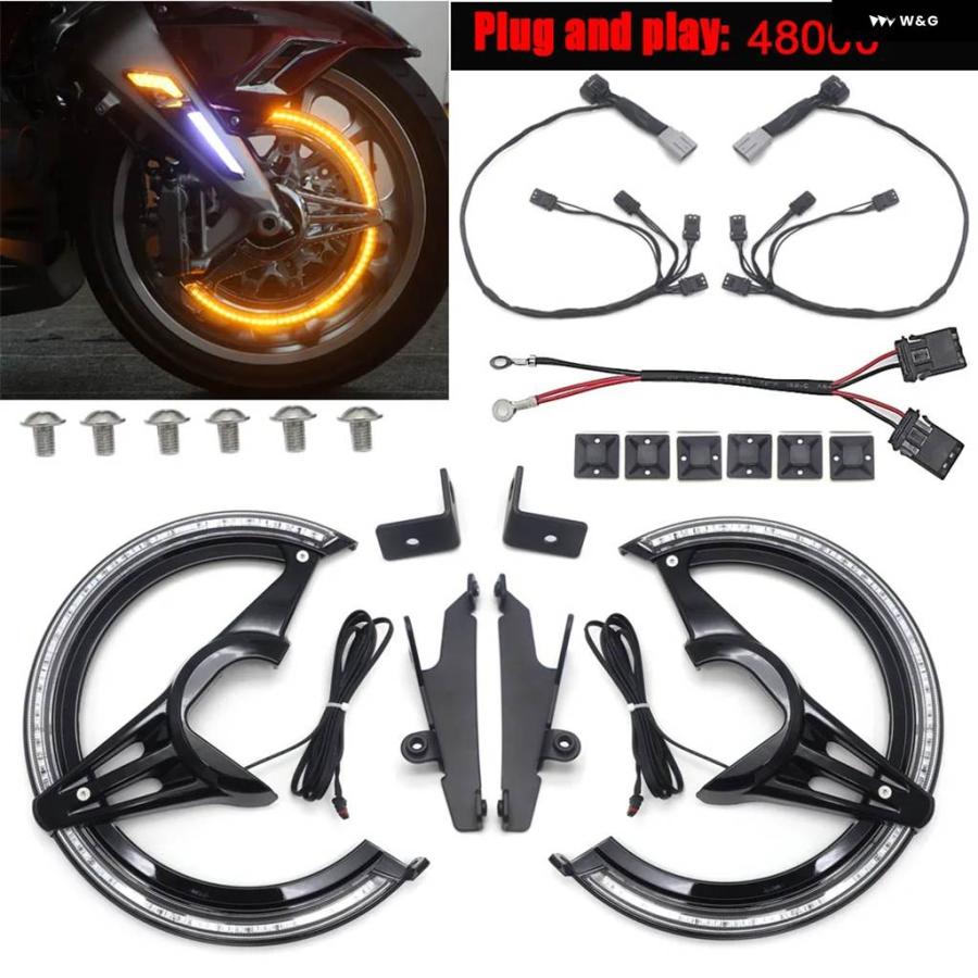 並行輸入品ホンダ GL1800 ゴールドウィング1800 2018-2021年モデル バイク アクセサリー ブレーキディスク ローターカバー_4