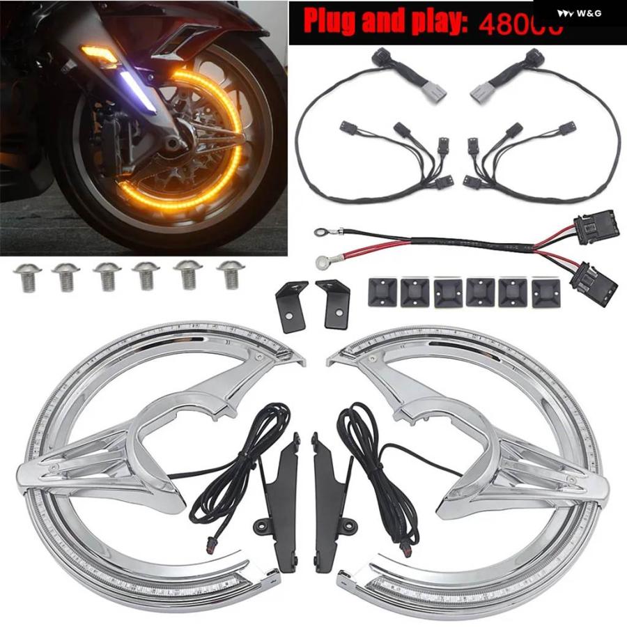 並行輸入品ホンダ GL1800 ゴールドウィング1800 2018-2021年モデル バイク アクセサリー ブレーキディスク ローターカバー_5