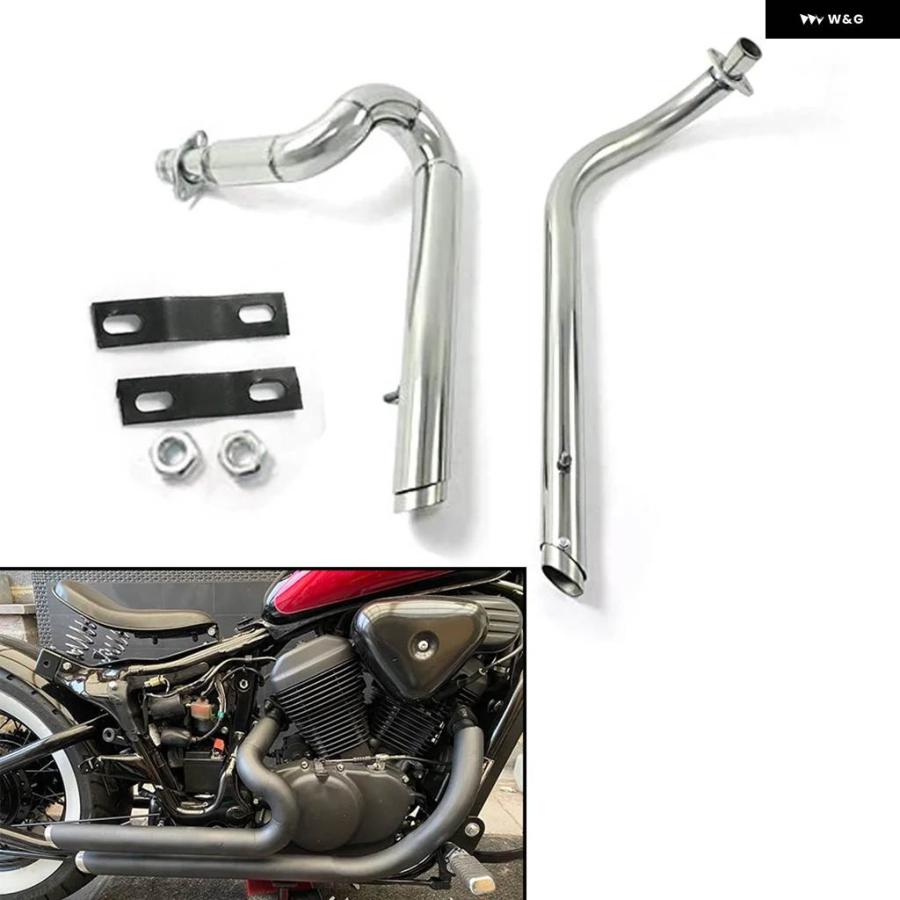 並行輸入品 ホンダ スティード シャドウ 400 600 VLX400 VLX600 VT400C VT600C VT400 VT600 オールイヤー 排気 パイプ ドラッグ パイプ キ_1