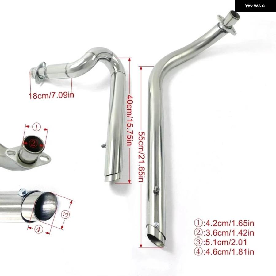 並行輸入品 ホンダ スティード シャドウ 400 600 VLX400 VLX600 VT400C VT600C VT400 VT600 オールイヤー 排気 パイプ ドラッグ パイプ キ_2