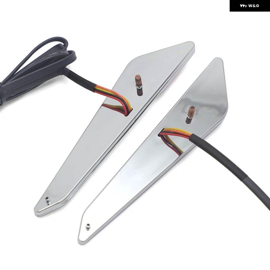 並行輸入品 ゴールドウイング ウィンカーサイド サドルバッグ クローム LED マーカーライト 装飾 ランプ ホンダ ゴールドウィング1800 GL18