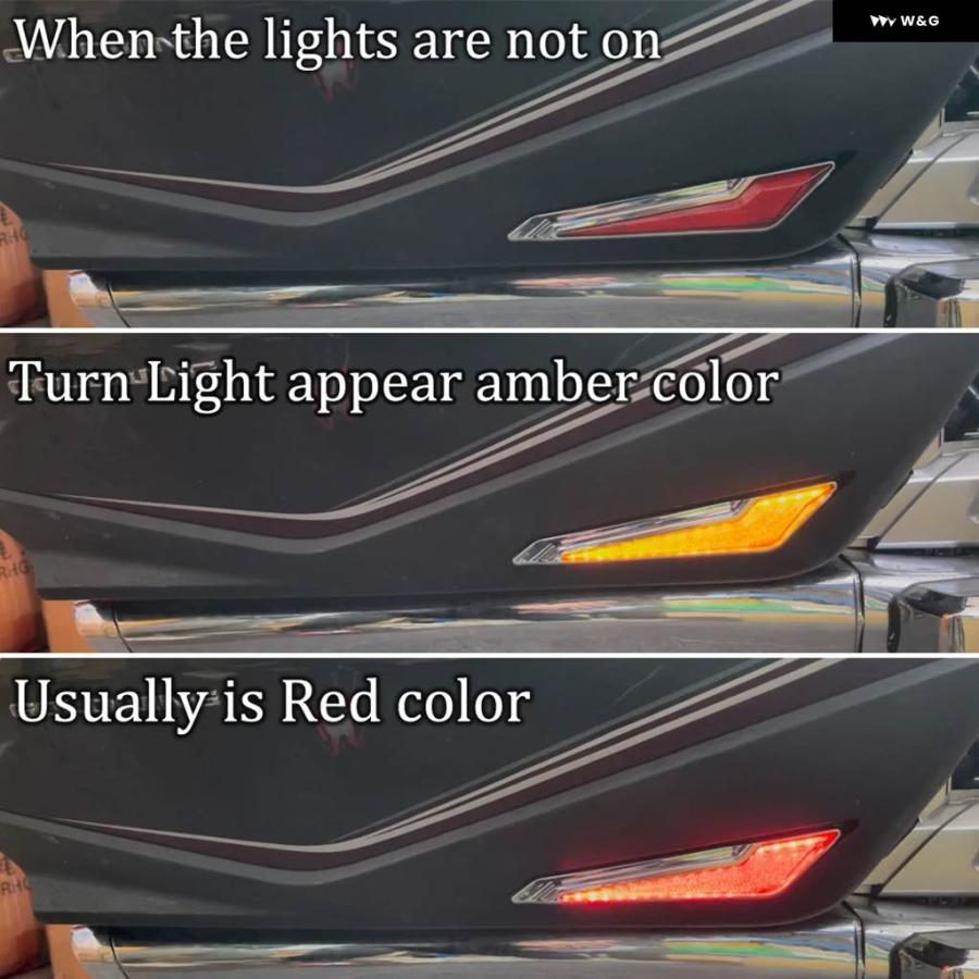 並行輸入品 ゴールドウイング ウィンカーサイド サドルバッグ クローム LED マーカーライト 装飾 ランプ ホンダ ゴールドウィング1800 GL18